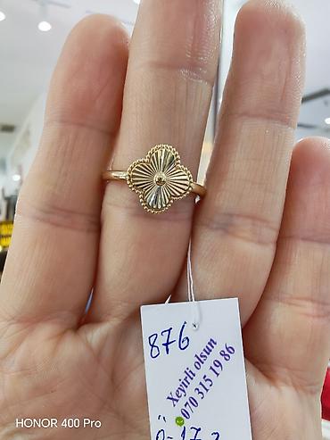 zergerlik: Üzük, Sarı qızıl, 585 Əyar, Qaşsız — 1
