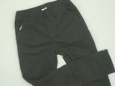 czarne spodnie dzwony z wysokim stanem: Other children's pants, Boys, 12 years, 152, condition - Very good