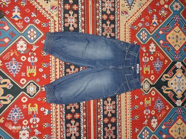 брюки s: Джинсовые актуальные султанка, удобно носить в жаркую погоду
