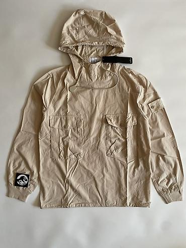 анорак: Stone Island — легкий анорак с капюшоном, бежевый - Модель: анорак с — 1