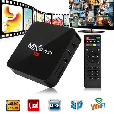 приставка интернет к телевизору: Смарт приставка MXQ Pro 4K 5G 4GB 32GB (Черный) Интернет на экране