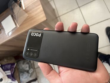 mi power bank 30000mah: Poco M3, 64 GB, rəng - Qara, Barmaq izi