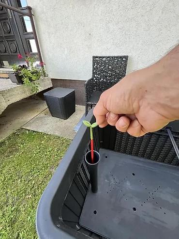 Žardinjere: Povišena žardinjera za baštu/balkon – ratan izgled, samostalna - — 10