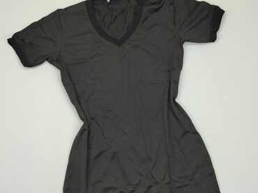 czarne bluzki na krótki rękaw: Sukienka, S, stan - Dobry