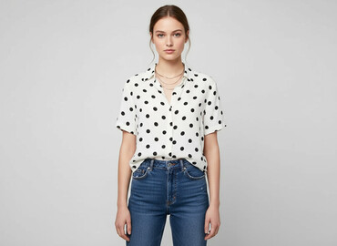 stradivarius sukienka w kropki: H&M, Сорочка жіноча, розмір XS