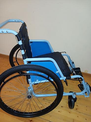 Инвалидные коляски: Mexanik əlil arabası - TƏZƏDİR (İŞLƏNMƏYİB) - Yüngül, möhkəm metal — 3