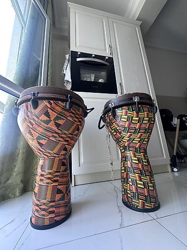baraban: Djembe - Afrika üslubunda iki ədəd djembe baraban — 2