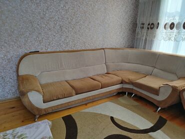 künc divan islenmis: Угловой диван, Б/у, Раскладной, Нет доставки