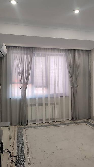 Шторы и занавески: Комплект штор, Жаккард, С тюлем в комплекте, Изготовление на заказ, Новый, Для зала — 11