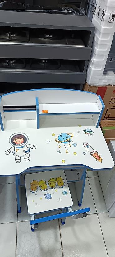 uşaq mebeli genc oda: Uşaq üçün parta və stul dəsti - Müxtəlif modellər və rənglər — 3