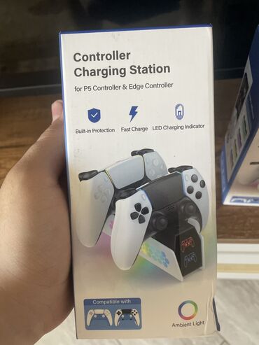 oyun aksesuarları: Ps5 ucun Controler charging station