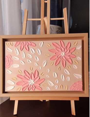 peredoklu 07 sekilleri: Ручная работа, картина 20x30 в стиле Textured art. Оформлена в