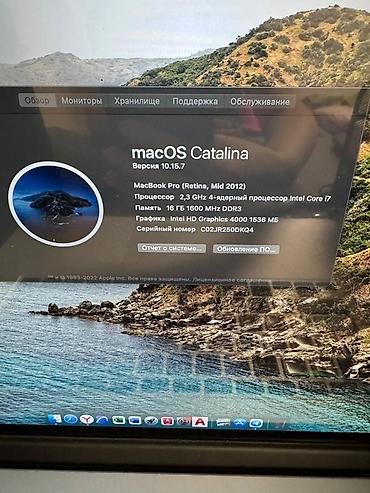 Apple MacBook Pro 15" Retina (Mid 2012) - Экран: 15.4" Retina