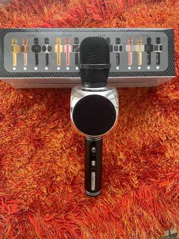 Вокальные микрофоны: Беспроводной караоке микрофон - колонка! 2 в 1 Отличный подарок для — 7