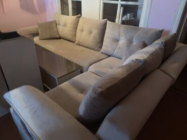 Ev üçün digər mebel: Künc divan, Yeni, Açılan, Bazalı