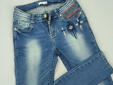 jeansy damskie podarte: Regular, Jeansy for women, rozmiar S