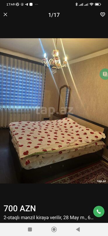 neftcilərdə kirayə evlər: 2 otaqlı mənzil kirayə verilir – 28 May metrosu, 6-cı mikrorayon
