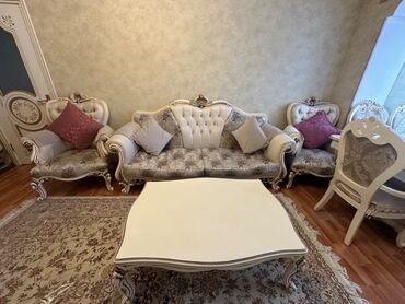 klassik mebel: Классический диван, Журнальный стол, 2 кресла, Диван