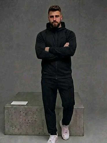 nike tech fleece plavi: Muške komplet trenerke za punije. Veličine 2XL 3XL 4XL 5XL — 4