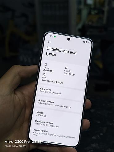 интересует: Xiaomi, 15, Б/у, 256 ГБ, цвет - Фиолетовый, 2 SIM — 4