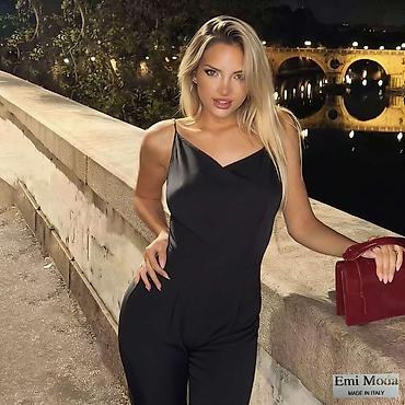 Kombinezoni: 💫Ženski elegantni kombinezon - Model: uski kroj sa zvonastim — 8