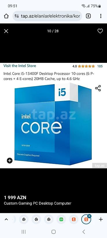 i5 13400: Oyun gamer iş dizayn qrafika render güclü pc komputer игровой gaming — 9