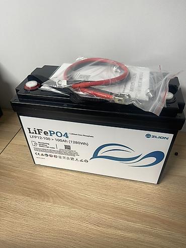 Литий-железо-фосфатный аккумулятор Ezlion LiFePO4 LFP12-100 - at lalafo.kg Литий-железо-фосфатный аккумулятор Ezlion LiFePO4 LFP12-100 -