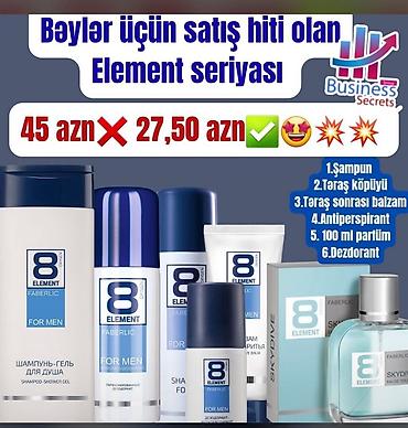 faberlik duxu: Faberlic məhsulları – şəxsi baxım və ətir kolleksiyaları 1) 8 Element — 1