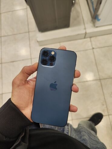 apple notebook baku: IPhone 12 Pro, 128 ГБ, Pacific Blue, Face ID