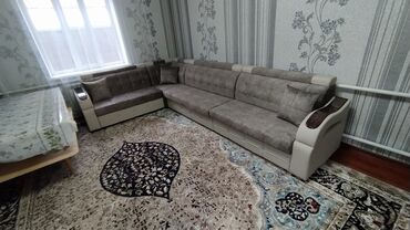мебель угловой: Угловой диван, цвет - Бежевый, Новый