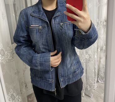 комбинезон детский джинсовый: Джинсовая куртка, Классическая модель, Осень-весна, XL (EU 42)