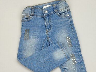 jeansy z bardzo szerokimi nogawkami: Jeans, Pepco, 2-3 years, 98, condition - Good