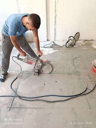 Beton işləri: Beton kəsmə xidməti - Divar, döşəmə və tavanlarda dəqiq və səliqəli — 22