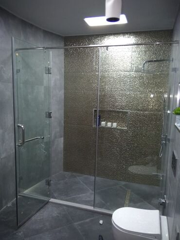 Duş kabinaları, arakəsmələr: Yeni Üstü açıq kabina, Künc üçün, Pulsuz çatdırılma — 2
