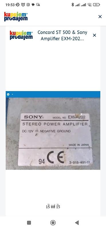 Audio oprema za auto: Set auto audio opreme – pojačala i kondenzatori: 1) Mac Audio MPX — 17