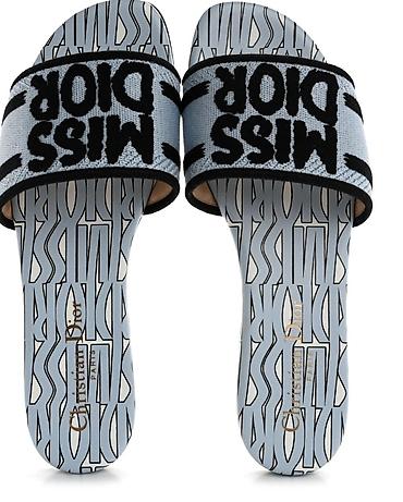 terlik: "Miss Dior" original Ölçü 38,39,40 - Model: düz altlıqlı, açıq — 3