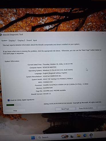 ASUS: ASUS TUF Gaming F15 noutbuku ideal vəzyətdədir. karopkasida var — 6