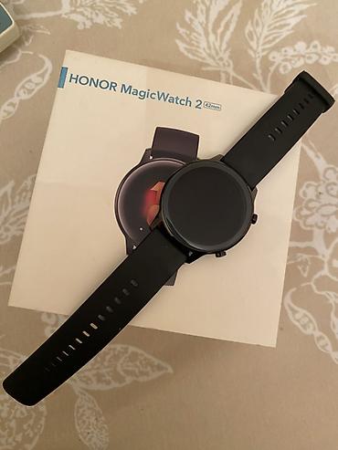 honor x9s: HONOR MagicWatch 2 (42mm) - 42 mm dairəvi korpus, qara rəng - Silikon — 1