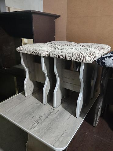 Кухонные столы и стулья: Кухонный стол и стул, Новый, Бесплатная доставка, цвет - Белый — 16