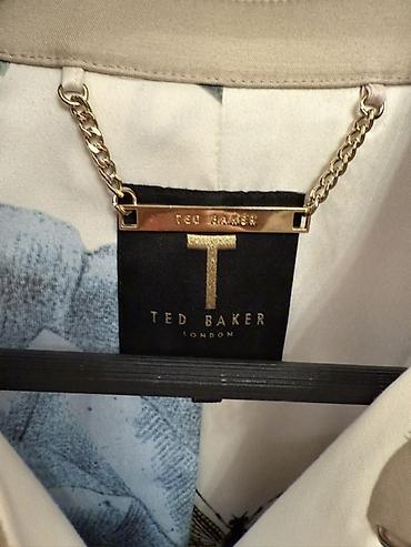 plaş cadır: Ted Baker London qadın trençkotu - Rəng: bej - Kəsim: qamətli, beldə — 3