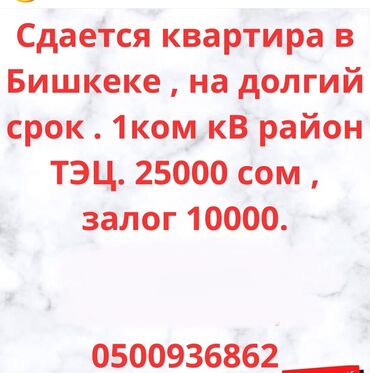 цокольное помещение аренда: 1 бөлмө, Менчик ээси, Чогуу жашоосу жок, Толугу менен эмереги бар