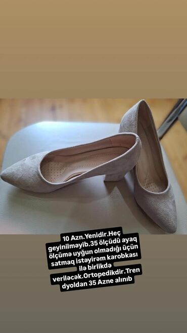 eqa shoes qarayev unvan: Tuflilər, Ölçü: 35, Yeni