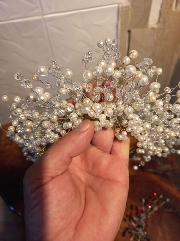 Taclar: Gəlin tacları və saç aksesuarları dəsti cəmi 300 azn - Üç fərqli — 10