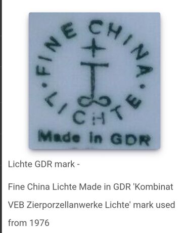 Kuhinjski setovi: Set Lichte porcelan Istocna Nemacka 70te god. Nemacki set radjen — 15