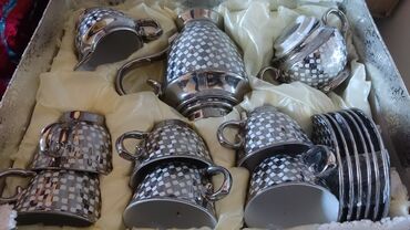 прием серебра: Продается набор посуды чайный сервиз в родной упаковка "Лена" на 6