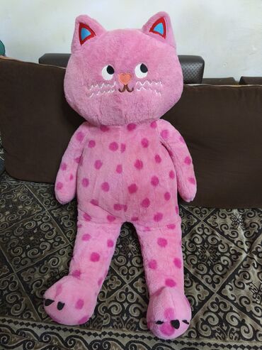 сколько стоит большой плюшевый медведь: Мягкая игрушка — розовый кот - Большой плюшевый котик с длинными
