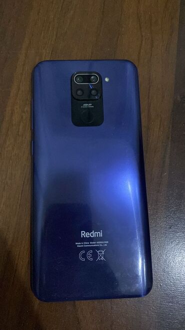 xiaomi redmi note 4: Xiaomi Redmi Note 9, 64 ГБ, цвет - Синий, 
 Сенсорный, Отпечаток пальца, Две SIM карты