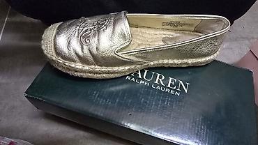 mou obuca: Ralph Lauren ženske espadrile – zlatne - Model: espadrile sa — 4