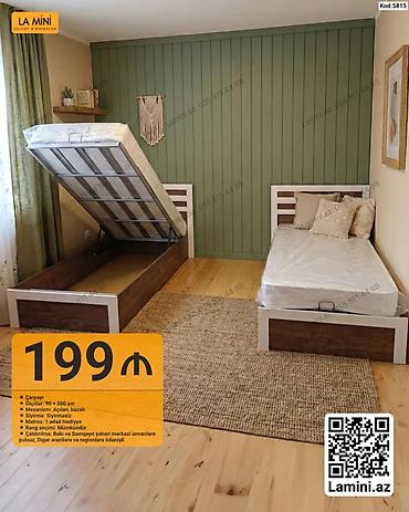 Ev və bağ: Çarpayı – La Mini - Ölçü: 90×200 sm - Mexanizm: açılan, bazalı - — 1