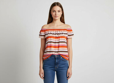 t shirty w paski zara: F&F, Women's blouse, size S